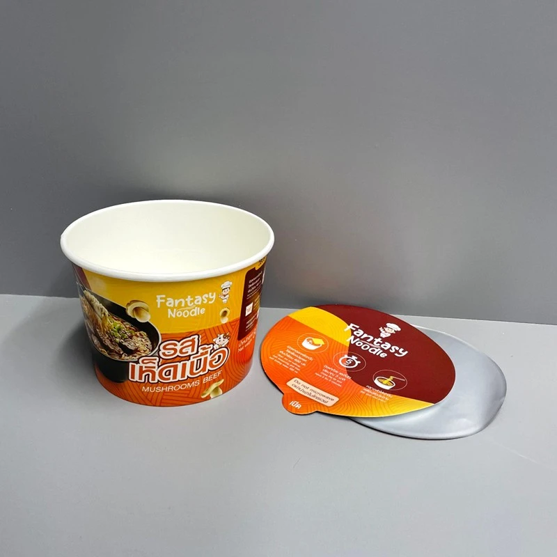32oz 1000ml Customized Noodle Cup With Aluminum Foil Paper Lid price