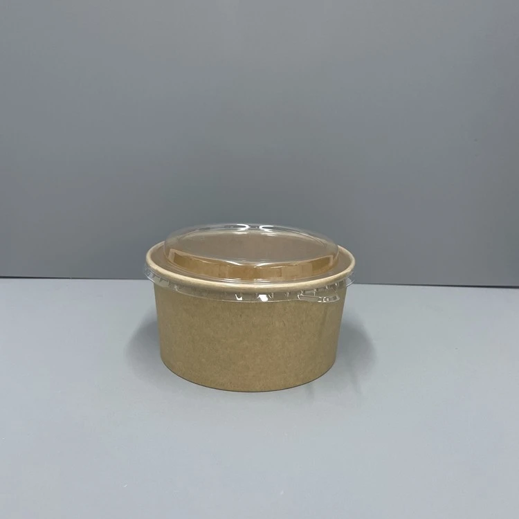 Kraft bowl with lid